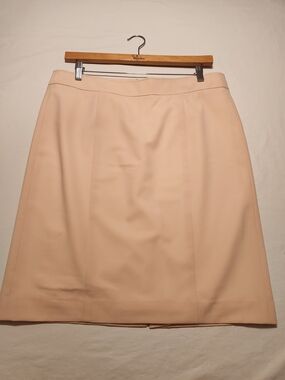 Laura Pale Blush Pink Lined Pencil Skirt Size 14 Back Slit